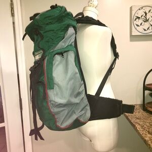 Rare Bach Of Ireland vintage green large backpack ruck